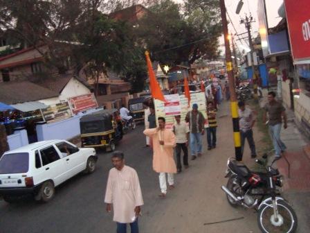 Rally commenced on 2nd January on the prior day of Dharmasabha